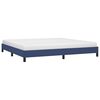 vidaXL Cama sin colch&oacute;n tela azul 200x200 cm