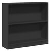 vidaXL Estanter&iacute;a de madera contrachapada negro 80x24x75 cm