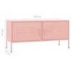 vidaXL Mueble para TV de acero rosa 105x35x50 cm