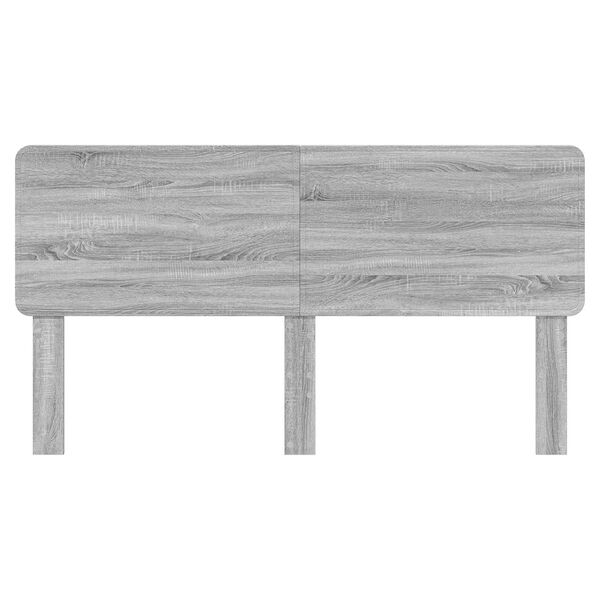 vidaXL Cabecero Gris Sonoma 200 cm Madera contrachapada