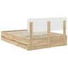 vidaXL Estructura de cama con cabecera Roble Sonoma 150 x 200 cm