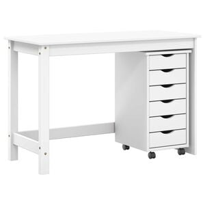vidaXL Juego de Escritorio y Armario Rodante MOSS 2 uds. Blanco
