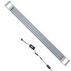 vidaXL L&aacute;mpara LED para acuario aluminio IP67 120-130 cm