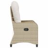 vidaXL Sillón reclinable Beige 56 x 66 x 95cm ratán sintético