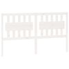vidaXL Cabecero de cama madera maciza de pino blanco 155,5x4x100 cm