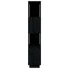 vidaXL Estanter&iacute;a/divisor de espacios madera pino negro 80x25x132 cm