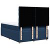 vidaXL Cama box spring con colch&oacute;n tela azul 140x190 cm
