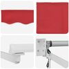 vidaXL Toldo Retr&aacute;ctil Manual Rojo 400 x 300 cm tela