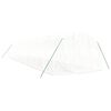 vidaXL Invernadero con estructura de acero blanco 36 m² 12x3x2 m