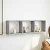 vidaXL Armario de pared madera de ingenier&iacute;a gris Sonoma 100x16x30 cm