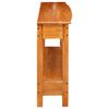 vidaXL Mesa Consola Natural 115 x 32 x 76 cm Madera de Caoba S&oacute;lida