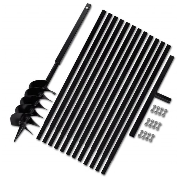 Taladro De Tierra Con Mango 150 mm Con Tubo De Extensión 13 M Acero