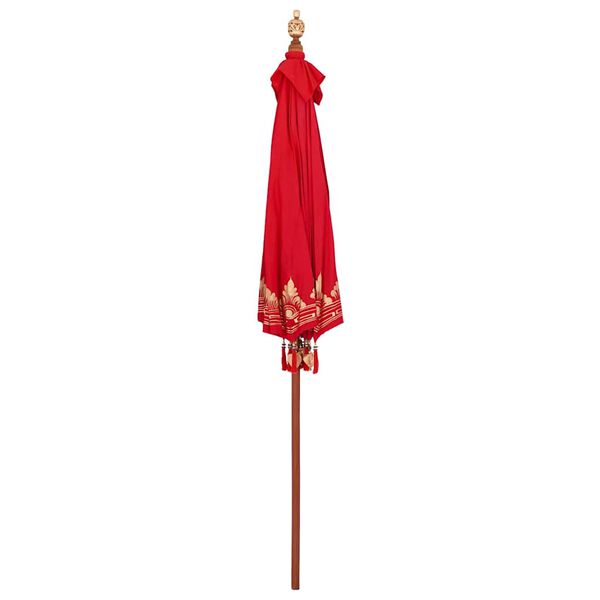 vidaXL Parasol Balin&eacute;s Rojo 215 x 215 x 260 cm Algod&oacute;n