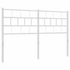 vidaXL Cabecero de repuesto de metal blanco 135 cm