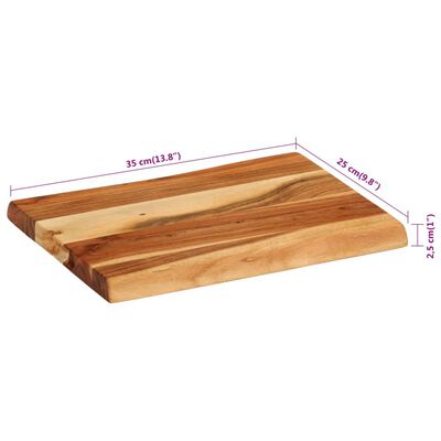 vidaXL Tabla de cortar madera maciza de acacia 35x25x2,5 cm