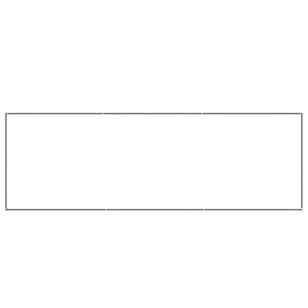 vidaXL Perrera plateada 3 m² acero