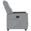 vidaXL Sillón reclinable de tela gris claro