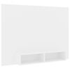 vidaXL Mueble de TV de pared madera contrachapada blanco 135x23,5x90cm