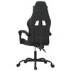 vidaXL Silla gaming cuero sintético negro