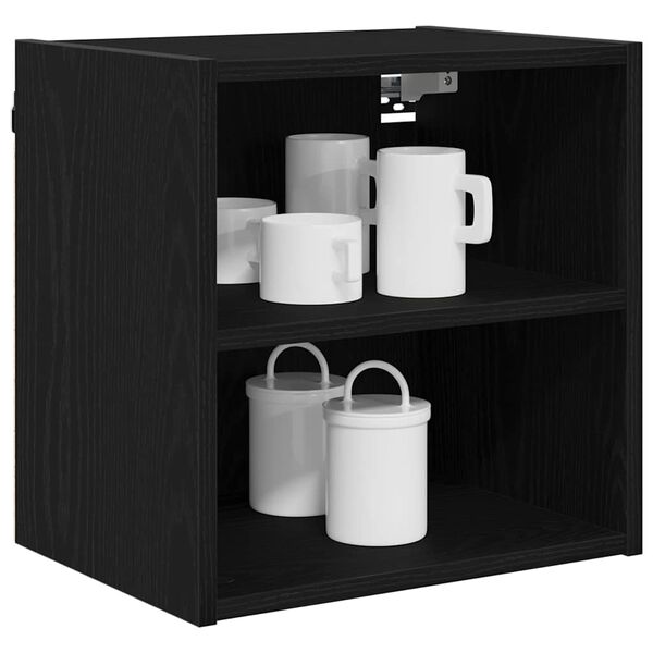 vidaXL Mueble colgante Roble Negro 40 x 29,5 x 40 cm