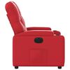 vidaXL Sill&oacute;n reclinable el&eacute;ctrico de cuero sint&eacute;tico rojo