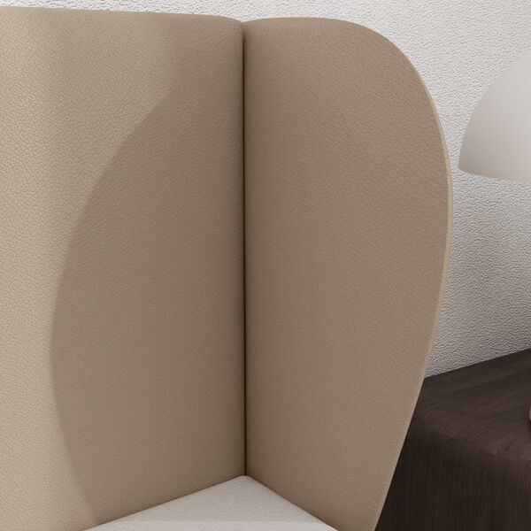 vidaXL Oreja de cabecero Canela 40 x 23 x 6 cm PVC