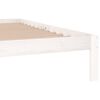 vidaXL Estructura de cama sin colch&oacute;n madera de pino blanco 200x200 cm