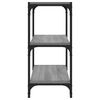 vidaXL Estantería contrachapada y acero gris Sonoma 40x33x70,5 cm