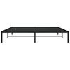 vidaXL Estructura de cama de metal negro 183x213 cm