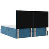 vidaXL Cama con almacenamiento Azul Oscuro 200 x 200 cm Terciopelo