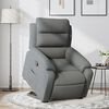 vidaXL Sill&oacute;n reclinable elevable de tela gris oscuro