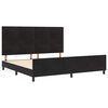 vidaXL Cama tipo Box Spring con cabecera Negro 200 x 200 cm Terciopelo