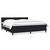 vidaXL Cama box spring con colch&oacute;n terciopelo negro 200x210 cm