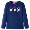 vidaXL Camiseta infantil de manga larga azul marino 116