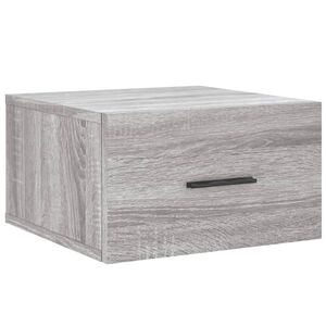 vidaXL Mesita de noche de pared color gris Sonoma 35x35x20 cm