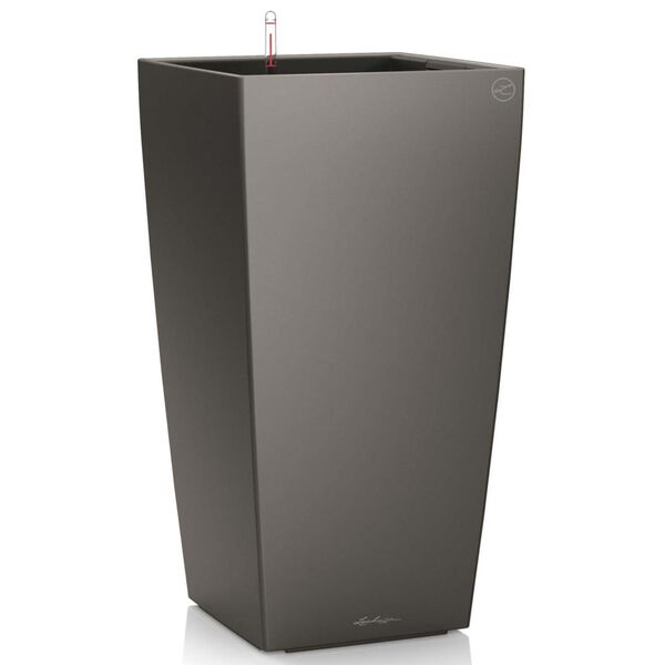 LECHUZA Macetero Cubico 30 ALL-IN-ONE color carbón