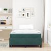vidaXL Estructura de cama con colch&oacute;n Verde oscuro 120 x 190 cm tela