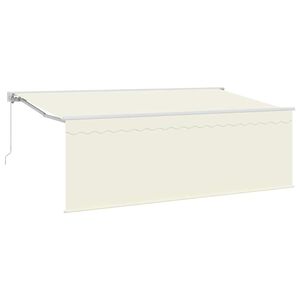 vidaXL Toldo retr&aacute;ctil Crema 350 x 200 cm Poli&eacute;ster y Aluminio