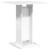 vidaXL Mesa de bistr&oacute; madera contrachapada blanco brillo 60x60x75 cm
