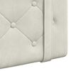 vidaXL Cabecera Colgante Crema 190 x 55 x 5 cm Terciopelo