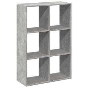 vidaXL Librer&iacute;a divisora madera gris hormig&oacute;n 69,5x29x103,5 cm