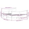 vidaXL Cama sin colch&oacute;n madera maciza pino marr&oacute;n cera 150x200 cm