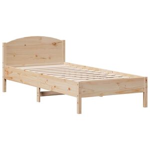 vidaXL Estructura de cama sin colch&oacute;n madera maciza de pino 100x200 cm