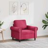 vidaXL Sill&oacute;n de terciopelo rojo tinto 60 cm