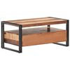 vidaXL Mesa de centro de madera maciza de acacia 100x55x45 cm