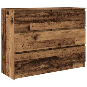 vidaXL Aparador de madera vieja 100x35x76 cm Madera de ingenier&iacute;a