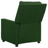 vidaXL Sill&oacute;n de masaje de tela verde oscuro