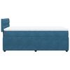 vidaXL Cama box spring con colch&oacute;n terciopelo azul oscuro 80x200 cm