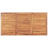 vidaXL Mesa de comedor de jardín madera maciza de teca 180x90x77 cm