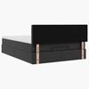 vidaXL Estructura cama otomana colch&oacute;n cuero sint&eacute;tico negro 140x200cm